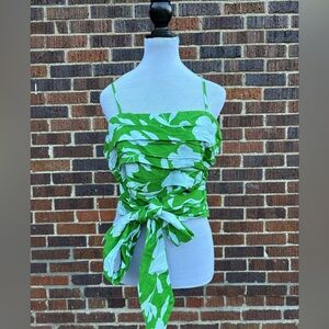 NWT! Kate Spade x Target Green and Light Blue Top